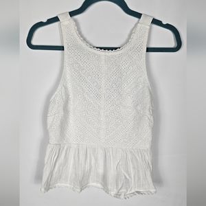 American Eagle White Tank Top S